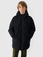 Płaszcze damskie - Płaszcz puchowy z wypełnieniem syntetycznym chłopięcy 4F 4FJWAW24TDJAM464-20S Czarny - miniaturka - grafika 1