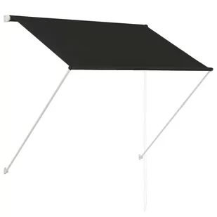 vidaXL Markiza zwijana, 150 x 150 cm, antracytowa - Markizy - miniaturka - grafika 1