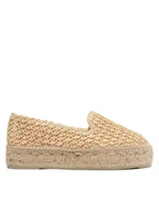 Espadryle damskie - Manebi Espadryle Double Sole Espadrilles V 2.7 D0 Beżowy - miniaturka - grafika 1
