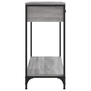 Stolik konsolowy, szary dąb sonoma, 75x34,5x75 cm Lumarko! - Konsole i sekretarzyki - miniaturka - grafika 8