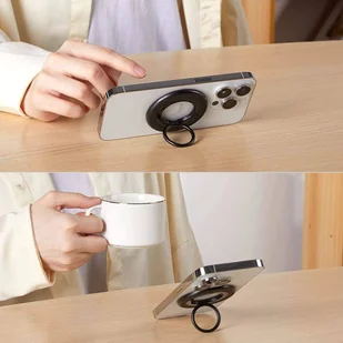 Magnetyczny Uchwyt / Ring MagSafe na Telefon MagSafe Tech-Protect szary - Pozostałe akcesoria do telefonów - miniaturka - grafika 6
