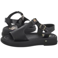 Sandały damskie - Sandały Czarne 5123/076-P (KN20-a) Karino - miniaturka - grafika 1