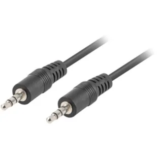 3M LANBERG LANBERG Kabel Minijack Minijack M/M 3.5mm czarny + EKSPRESOWA CA-MJMJ-10CC-0030-BK - Kable - miniaturka - grafika 1