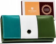 Portfele - Peterson Duży portfel damski ze skóry naturalnej zamykany na zatrzask Peterson NoSize - miniaturka - grafika 1