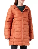 Płaszcze damskie - TOM TAILOR Damski Plusize lekki pikowany płaszcz 1033675, 30027 - Amber Orange, 50 - miniaturka - grafika 1