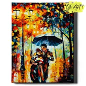 Malowanie po numerach - Obraz Malowanie Po Numerach 40X50 cm / Dwoje Pod Latarnią / Oh Art - miniaturka - grafika 1