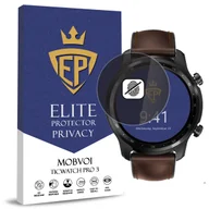 Akcesoria do smartwatchy - FOLIA 5D PRYWATYZUJĄCA SZKŁO ANTI-SPY DO MOBVOI TICWATCH PRO 3 CAŁY EKRAN - miniaturka - grafika 1