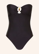 Stroje kąpielowe - Seafolly Góra Od Bikini Bandeau Palermo schwarz - miniaturka - grafika 1