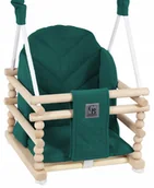 Place zabaw - HUŚTAWKA DLA DZIECI DO DOMU OGRODU POKOJU DREWNIANE MOCNE SIEDZIEKO VELVET - miniaturka - grafika 1