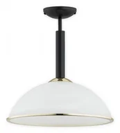 Lampy sufitowe - Lemir Lava zwis 1 pł. / czarny matowy + złoty O2921 W1 CZA + ZL O2921 W1 CZA + ZL - miniaturka - grafika 1