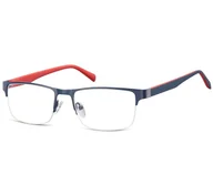 Okulary korekcyjne, oprawki, szkła - Żyłkowe oprawki korekcyjne zerówki okulary 601D granatowe - miniaturka - grafika 1