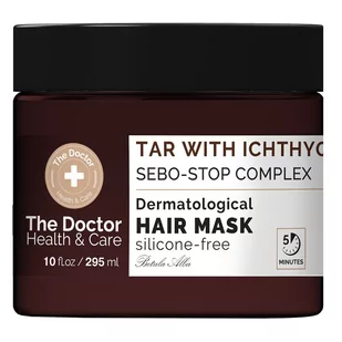 THE DOCTOR Health & Care Tar With Ichthyc Hair Mask Dermatology maska do włosów przeciw przetłuszczaniu się Sebo-Stop Complex 295ml - Maski do włosów - miniaturka - grafika 1