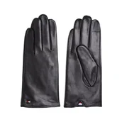 Rękawiczki - Tommy Hilfiger Skórzane rękawiczki - miniaturka - grafika 1