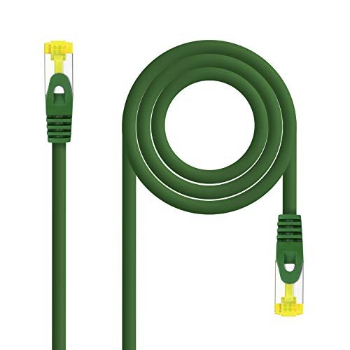 Kabel sieciowy LSZH Cat.6A SFTP AWG26, zielony, długość 30 cm, zapewnia wysoką prędkość i ochronę przed zakłóceniami, idealny do bezpiecznych i wydajnych sieci.