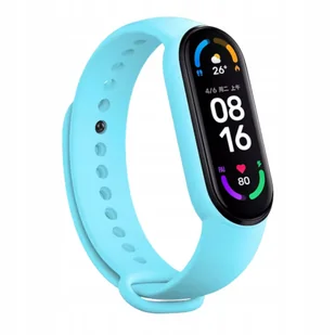 Opaska pasek zamienny do zegarka smartwatch xiaomi mi band 5/6/7 turkusowy - Akcesoria do smartwatchy - miniaturka - grafika 1