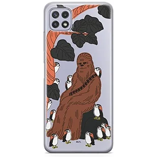 ERT GROUP etui na telefon Samsung A22 5G, case oryginalny i oficjalnie licencjonowany przez Star Wars, wzór Chewbacca 006, optymalnie dopasowane, plecki z TPU częściowo przeźroczyste - Etui i futerały do telefonów - miniaturka - grafika 1