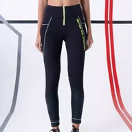 Legginsy - Legginsy damskie LABELLAMAFIA LEGGING ZIP UP - miniaturka - grafika 1
