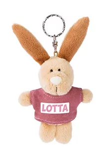 NICI 44641 brelok do kluczy zając z T-shirtem Lotta 10 cm, beżowy - Breloki - miniaturka - grafika 1