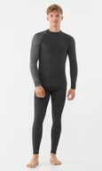 Pozostała odzież narciarska - Viking, Komplet bielizny męskiej termoaktywnej z wełny merino i bambusa Mounti 0800 grafitowy - XXXL - miniaturka - grafika 1