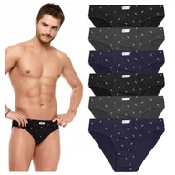 Majtki męskie - 6x MAJTKI SLIPY MĘSKIE Slipki Bawełniane 100% DUŻE ROZMIARY Moraj r. 4XL - miniaturka - grafika 1