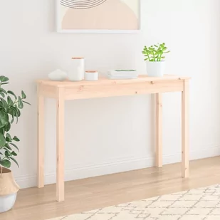 Lumarko Stolik konsolowy, 110x40x75 cm, lite drewno sosnowe - Konsole i sekretarzyki - miniaturka - grafika 4