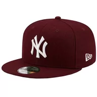 Czapki damskie - New Era New York Yankees MLB 9FIFTY Cap 60245406, Kobieta, Czapka z daszkiem, Bordowy - miniaturka - grafika 1