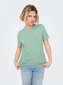 Koszulki i topy damskie - ONLY Koszulka w kolorze zielonym - miniaturka - grafika 1