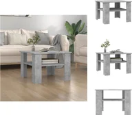 Ławy i stoliki kawowe - vidaXL Stolik kawowy betonowy szary 60x60x42 cm materiał drewnopochodny - Stoliki kawowe - miniaturka - grafika 1