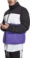Kurtki męskie - Urban Classics Kurtka męska, Multicolour (Black/Ultraviolet/White 01552), XXL - miniaturka - grafika 1