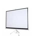 Ekrany projekcyjne - Ekran projekcyjny Silelis ET-2 118'' 213x213 cm, 1:1, zwijany automatycznie, trójnożny statyw/stojak - miniaturka - grafika 1