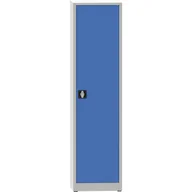 Pozostałe wyposażenie warsztatu - Warsztatowa szafa półkowa na narzędzia KOVONA, 4 półki, spawana, 508 x 500 x 1950 mm, szara / niebieska - miniaturka - grafika 1