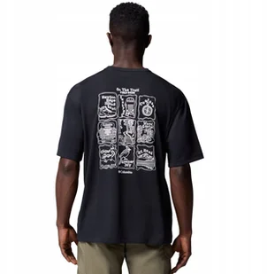 Columbia Cedar Trail Back Graphic Tee 2120381011 Czarne L - Koszulki męskie - miniaturka - grafika 1