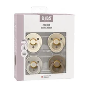 Smoczki uspokajające - BIBS COLOUR ROUND zestaw 4 szt smoczków niemowlęcych, roz 6-18 mcy - miniaturka - grafika 1