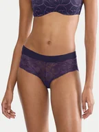 Majtki damskie - Triumph Bokserki Illusion 10219748 Niebieski - miniaturka - grafika 1