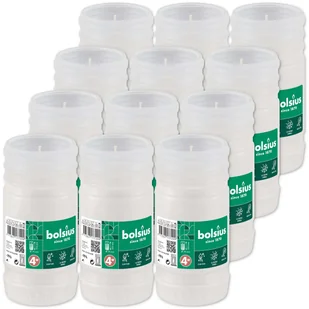 Wkłady Do Zniczy Parafinowe Bolsius Nr 4W 4D Rp4W 79H 12 Sztuk - Lampiony i znicze - miniaturka - grafika 1