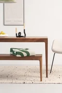 Stoły - HYGG - Zestaw do jadalni stół i ławka z litego drewna orzechowego - miniaturka - grafika 1