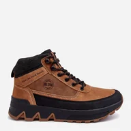 Buty trekkingowe męskie - Zimowe buty trekkingowe męskie wysokie Big Star MM174015 42 Camel (5900714677893) - miniaturka - grafika 1