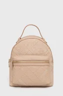 Plecaki - Love Moschino plecak damski kolor beżowy mały wzorzysty - miniaturka - grafika 1