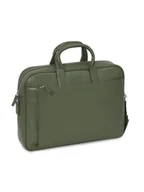 Teczki i aktówki - Skórzana teczka na laptopa 15.6" Coraggio 533 zielona - miniaturka - grafika 1