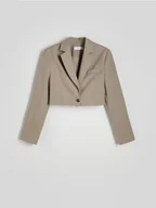 Moda i Uroda OUTLET - Reserved - Krótka marynarka - beżowy - miniaturka - grafika 1