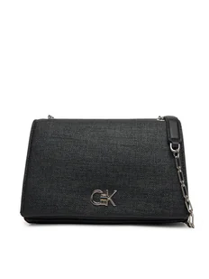 Calvin Klein Torebka Ck Medium Conv Chain Bag_Tex K60K613177 Czarny - Torebki damskie - miniaturka - grafika 1