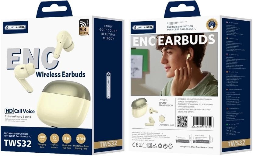 JELLICO ENC TWS32 Żółty