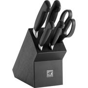 Noże kuchenne - Zwilling Zestaw 4 noży w bloku Four Star czarny 35144-600-0 - miniaturka - grafika 1