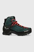 Buty trekkingowe damskie - Salewa buty Mountain Trainer Mid GTX damskie kolor zielony - miniaturka - grafika 1