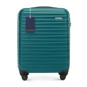 Walizki - Mała walizka z ABS - u i identyfikator z logo WITTCHEN zielona - miniaturka - grafika 1