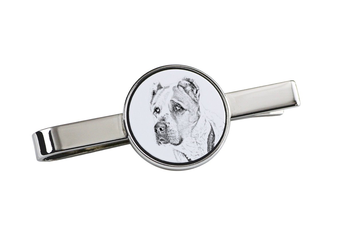 Owczarek środkowoazjatycki - spinka do krawata z psem, personalizowany klips do krawata, wyjątkowy prezent dla mężczyzny marki Art-Dog
