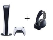 Konsole Playstation - SONY Playstation 5 Digital + Pulse 3D Wireless Headset Greey Cammo - miniaturka - grafika 1