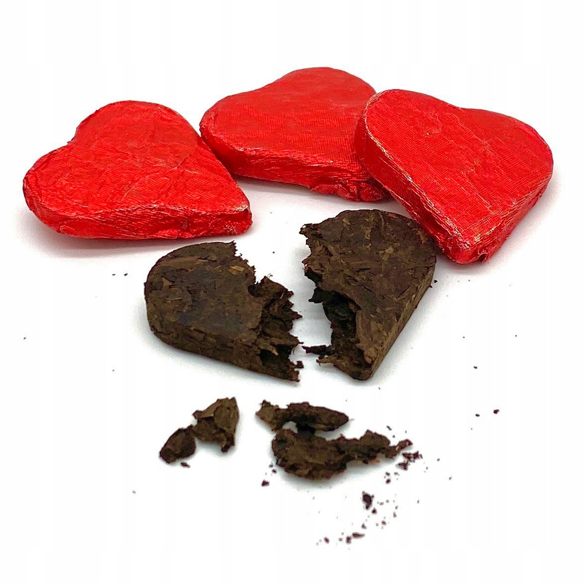 Herbata Pu-erh Tuo Cha Serce 96szt czerwona prasowana różana puerh Yunnan