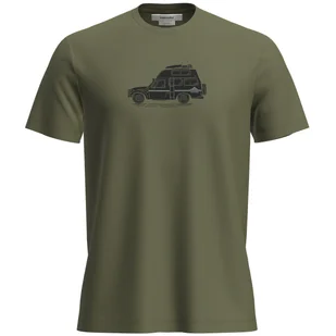 Męska koszulka Icebreaker M Mer 150 Tech Lite SS Tee Cosy Camper Rozmiar: XL / Kolor: zielony - Koszulki sportowe męskie - miniaturka - grafika 1