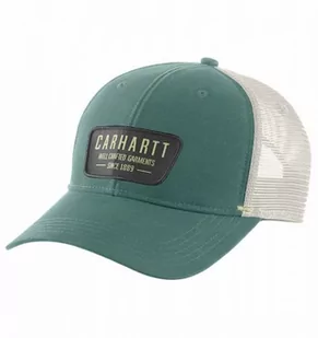 Czapka Carhartt Canvas Mesh-Back Crafted Patch Slate Green - Czapki damskie - miniaturka - grafika 1